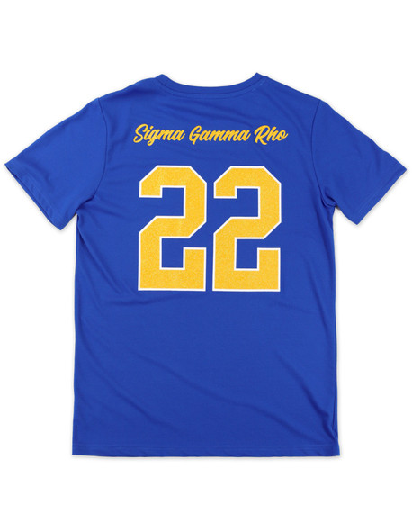  Sigma Gamma Rho Sorority Dri-Fit Shirt-Blue