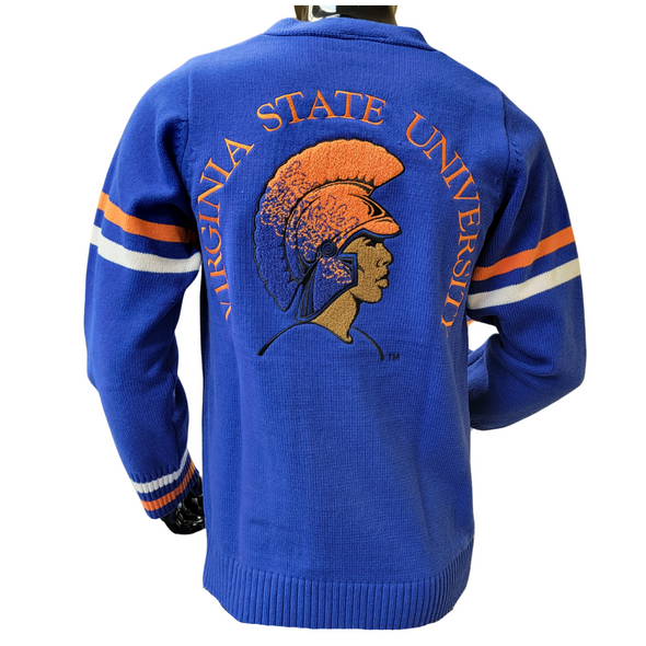 Virginia State University Varsity Cardigan-Back