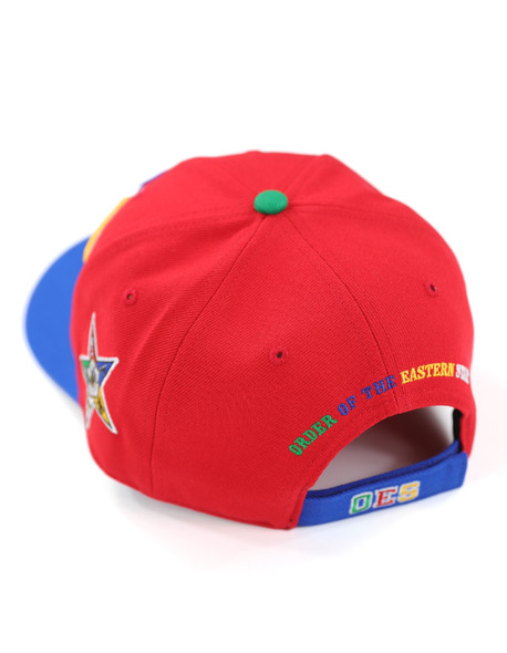 Order of the Eastern Star OES Hat-Red/Blue