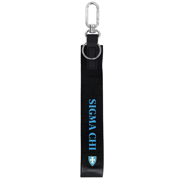 Sigma Chi Fraternity Keychain- Hands-Free Wristlet Lanyard 