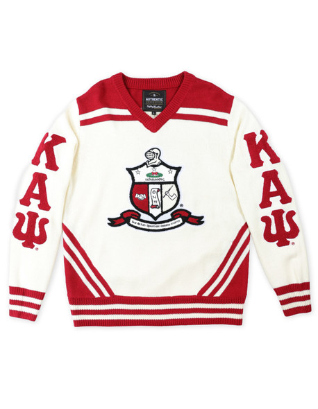 Kappa Alpha Psi Fraternity Pull Over Sweater-White
