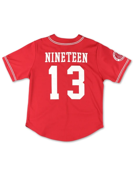 Delta Sigma Theta Sorority Baseball Jersey- Button Up-Red
