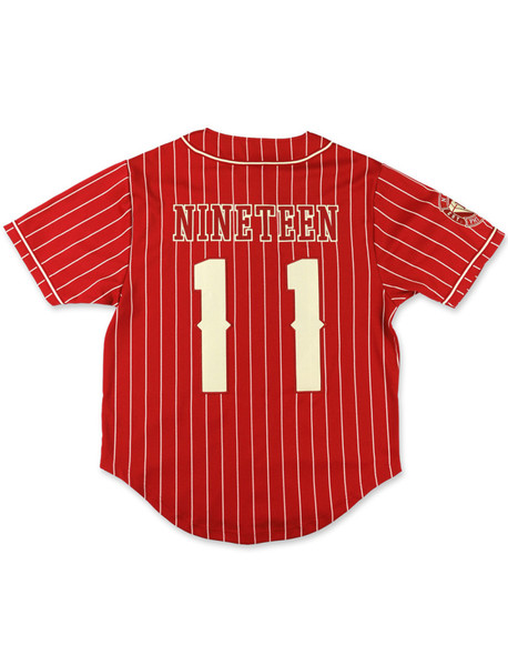 Kappa Alpha Psi Fraternity Baseball Jersey- Button Up-Crimson