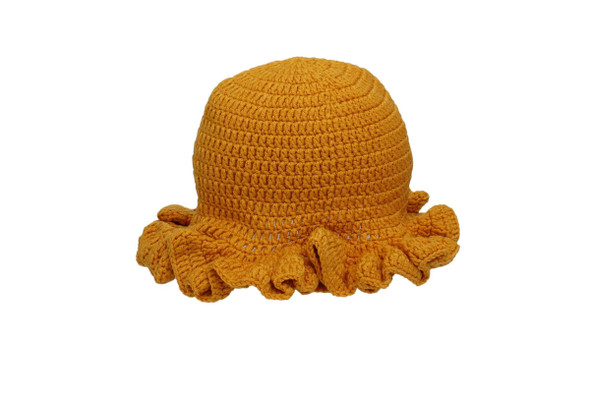 Sigma Gamma Rho Crochet Ruffle Bucket Hat