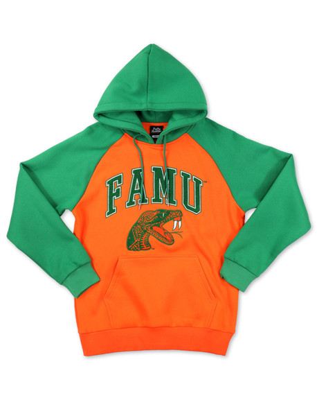 Florida A&M University FAMU Hoodie- Orange/Green-Front