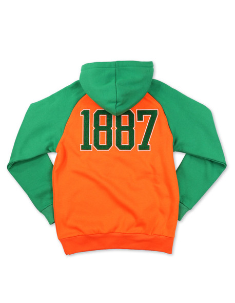 Florida A&M University FAMU Hoodie- Orange/Green-Back