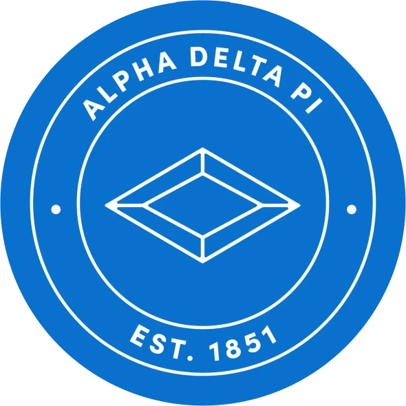 Alpha Delta Pi ADPI Sorority Circle Logo Car Decal 