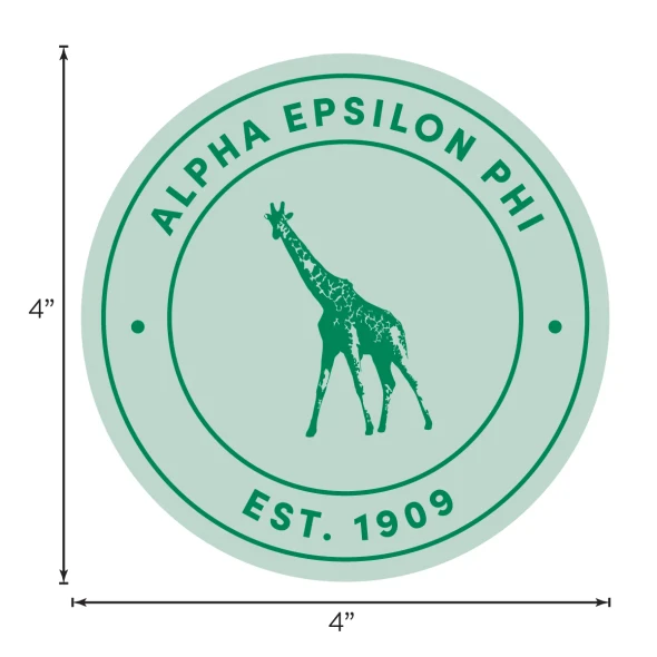 Alpha Epsilon Phi AEPHI Sorority Circle Logo Car Decal 