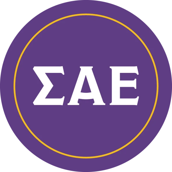 Sigma Alpha Epsilon SAE Fraternity Circle Logo Car Decal 