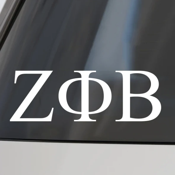 Zeta Phi Beta Sorority Car Decal Stickers- 3 Inches