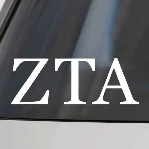 Zeta Tau Alpha Sorority Car Decal Stickers- 3 Inches