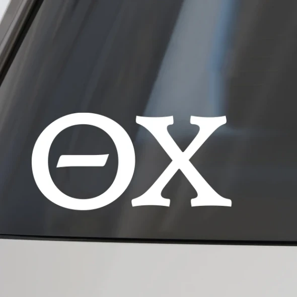 Theta Chi Fraternity Car Decal Stickers- 3 Inches