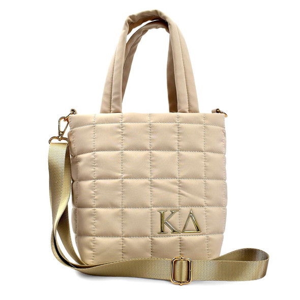 Kappa Delta Sorority Small Quilted Tote Bag