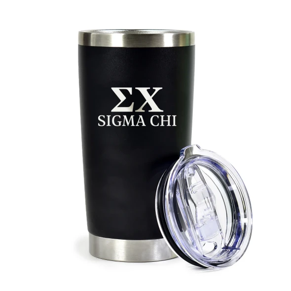 Sigma Chi Fraternity 20 oz Tumbler- Black 