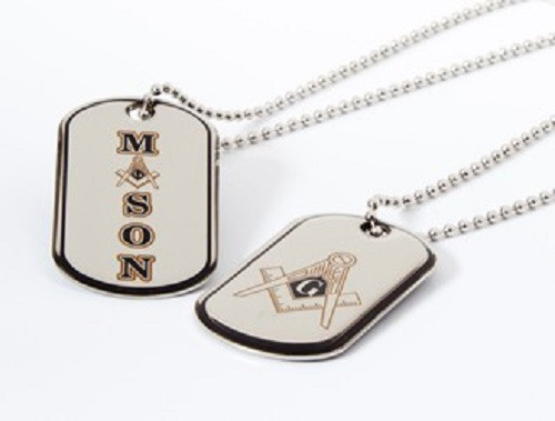 Mason Masonic Reversible Dog Tag