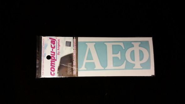 Alpha Epsilon Phi AEPHI White Car Letters