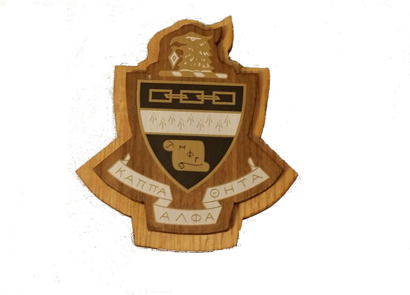 Kappa Alpha Theta Raised Wood Crest