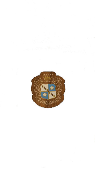 Zeta Tau Alpha ZTA Sorority Mini Wood Crest