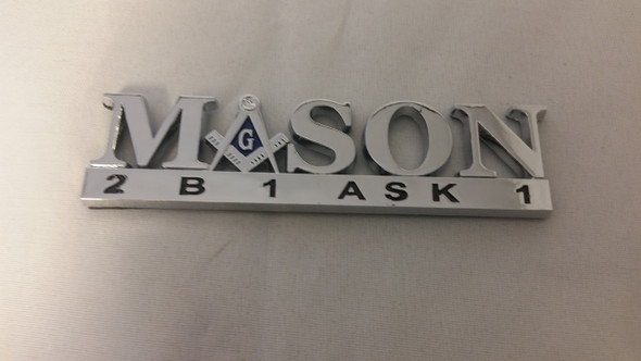 Mason Masonic 2B1 Ask1 Car Emblem