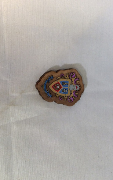 Delta Sigma Pi Fraternity Mini Wood Crest