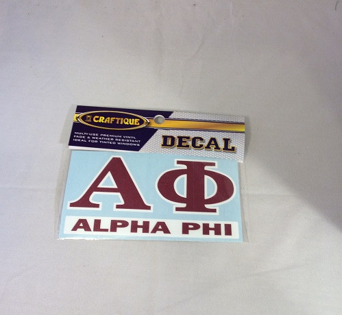 Alpha Phi Sorority Decal