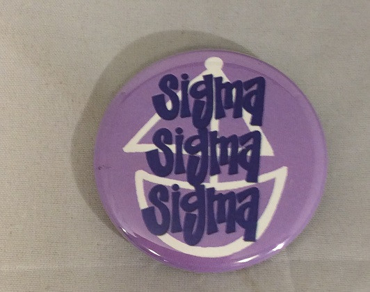 Sigma Sigma Sigma Tri-Sigma Sorority- Symbol Button-Small