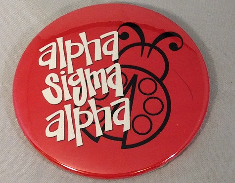 Alpha Sigma Alpha Sorority- Symbol Button-Large 