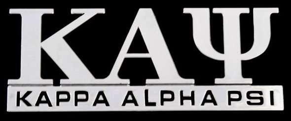 Kappa Alpha Psi Fraternity English Spelling Car Emblem