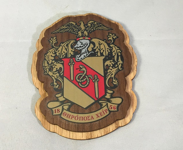 Theta Chi Fraternity Raised Wood Crest