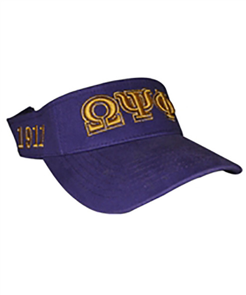 Omega Psi Phi Fraternity Visor Hat Cap