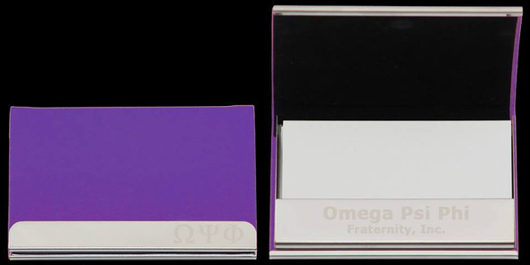 Omega Psi Phi Fraternity Business Card Holder
