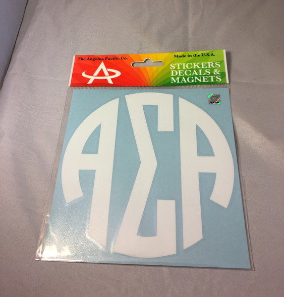 Alpha Sigma Alpha Sorority Monogram Car Decal