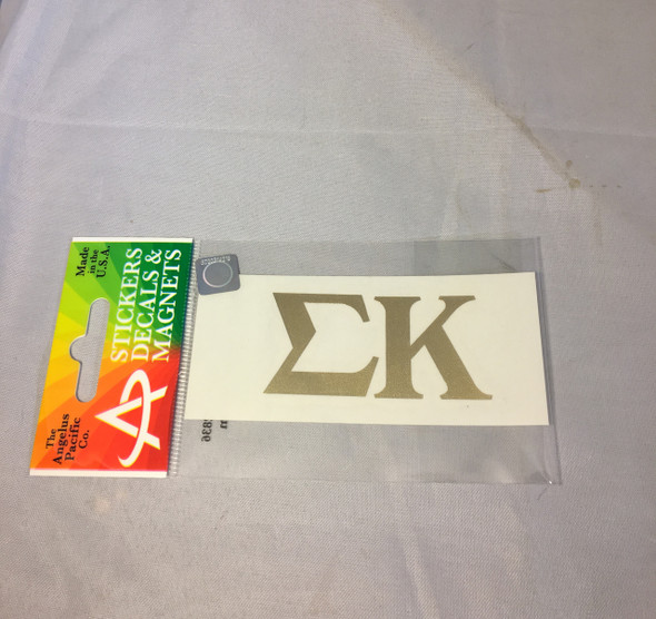 Sigma Kappa Sorority Metallic Gold Letters