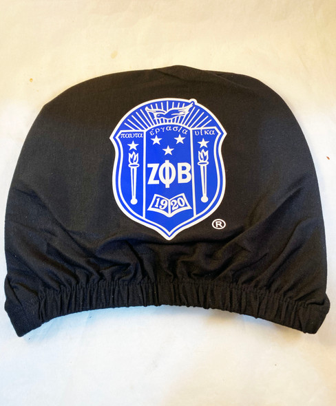 Zeta Phi Beta Sorority Headrest Cover- Black- Set of 2