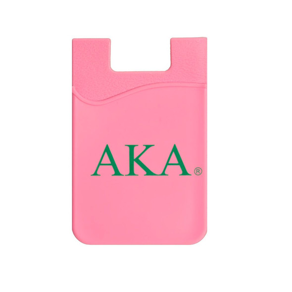 Alpha Kappa Alpha AKA Sorority Silicone Wallet- Pink 
