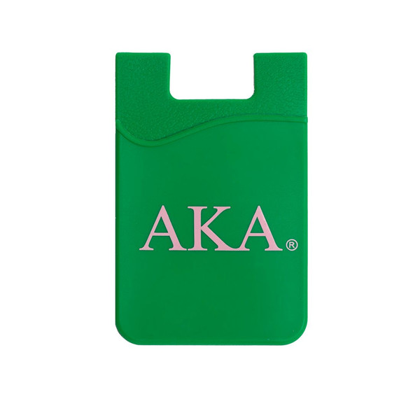 Alpha Kappa Alpha AKA Sorority Silicone Wallet- Green 