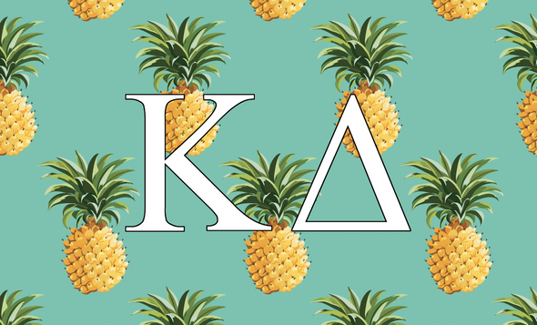 Kappa Delta Sorority Flag-Pineapple