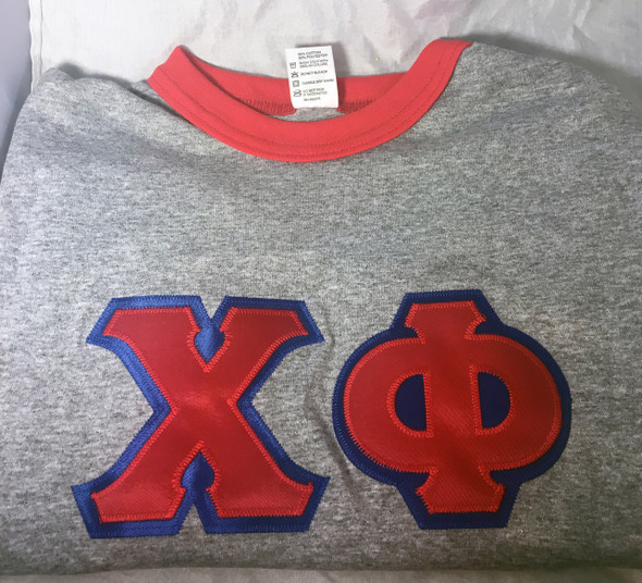 Chi Phi Fraternity Ringer T-shirt