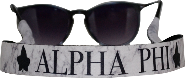 Alpha Phi Sorority Sunglass Straps- Marble
