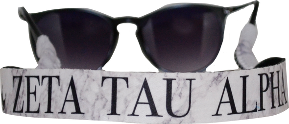 Zeta Tau Alpha ZTA Sorority Sunglass Straps- Marble