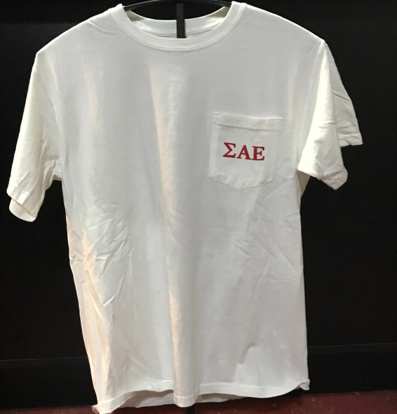 Sigma Alpha Epsilon SAE Fraternity Comfort Colors Shirt- American Flag-Front