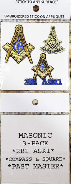 Mason Masonic Peel and Stick Patches