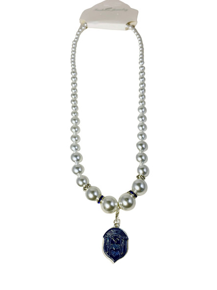 Zeta Phi Beta Sorority Pearl Necklace