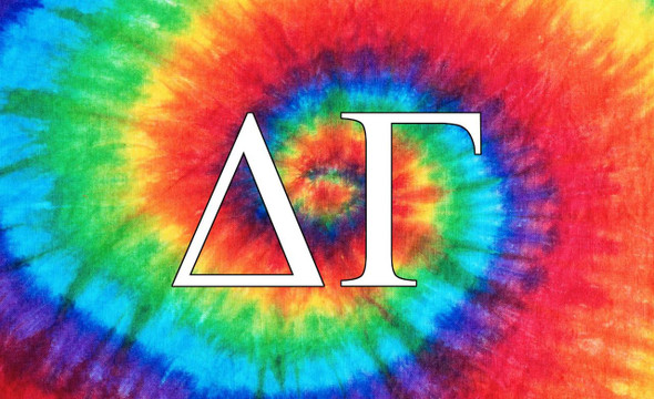 Delta Gamma Sorority Flag- Tie Dye