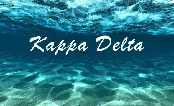 Kappa Delta Sorority Flag- Ocean 