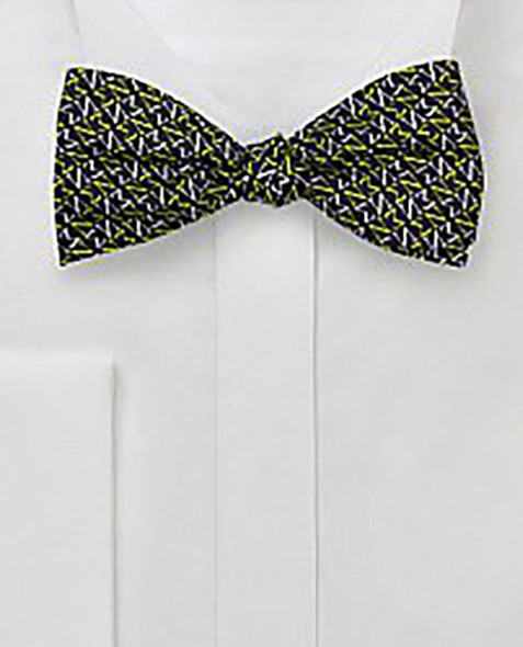Sigma Nu Fraternity Silk Bow Tie- Self-Tie- Greek Letters