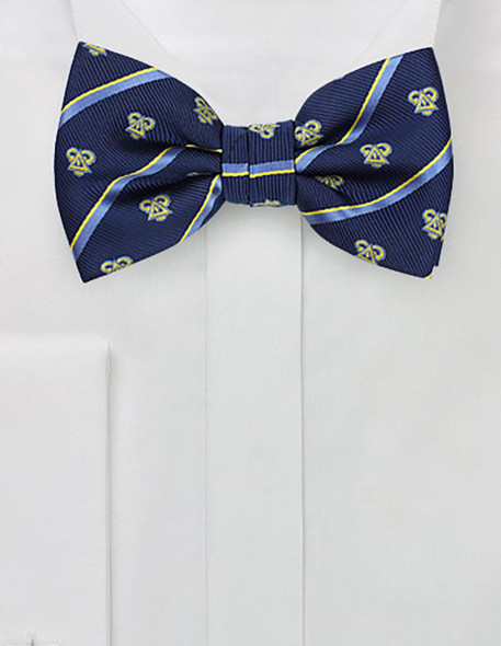 Delta Upsilon Fraternity Pre-Tied Bow Tie- Greek Letters