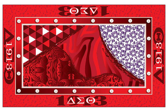 Delta Sigma Theta Sorority Polyester Scarf 