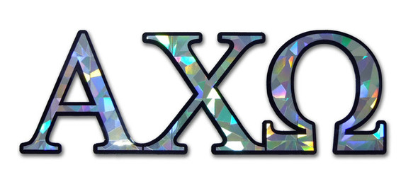 Alpha Chi Omega Sorority Reflective Decal 