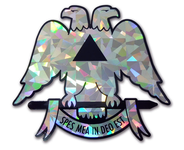 Mason Masonic Scottish Rite Reflective Decal 